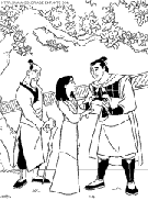 mulan coloring